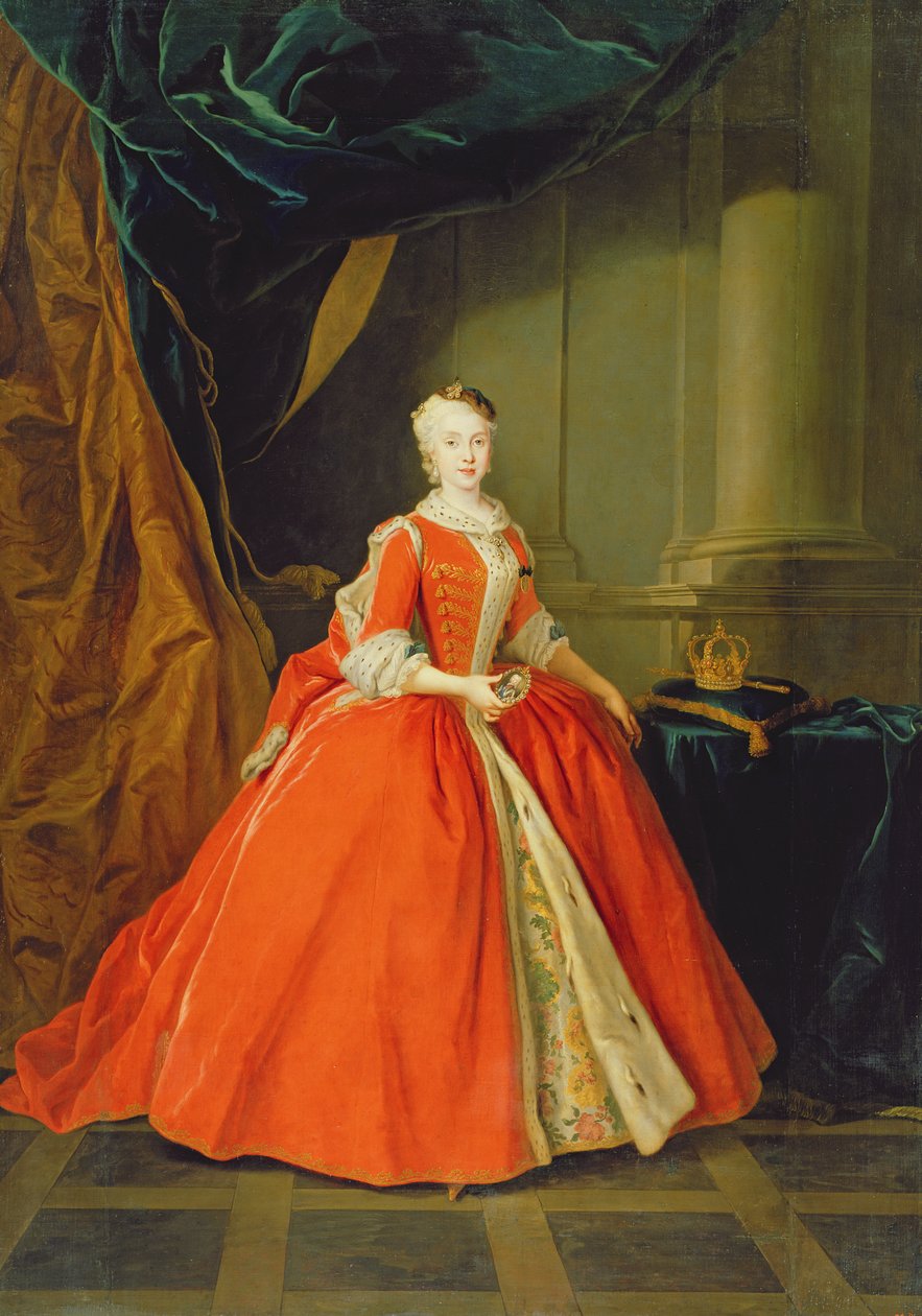 Maria Amalia di Sassonia (1724-60) Regina di Spagna da Louis de Silvestre