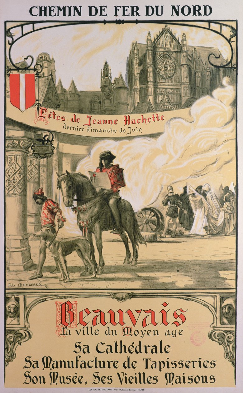 Beauvais - La città del Medioevo da Louis Antoine Manceaux