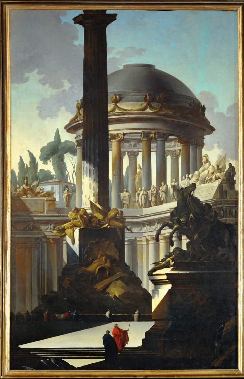 Capriccio architettonico ... da Louis Joseph Le Lorrain