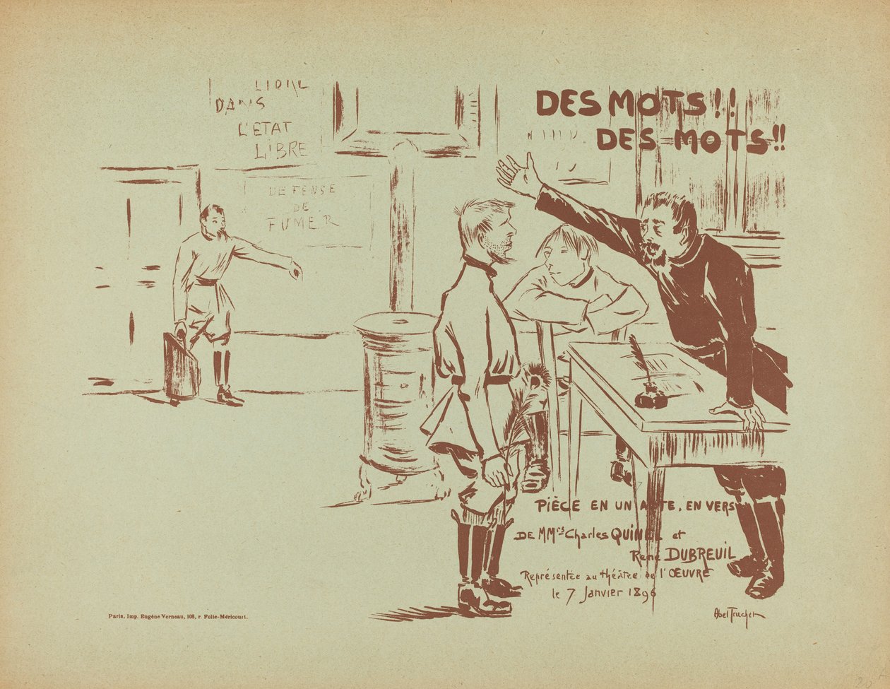 Des Mots! Des Mots!, 1896 da Louis Abel Truchet