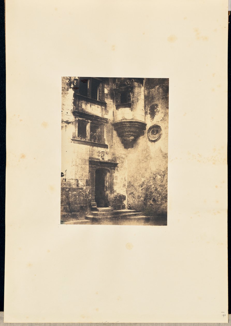 [Scale e ingresso di un edificio rinascimentale]. da Louis Alphonse Davanne