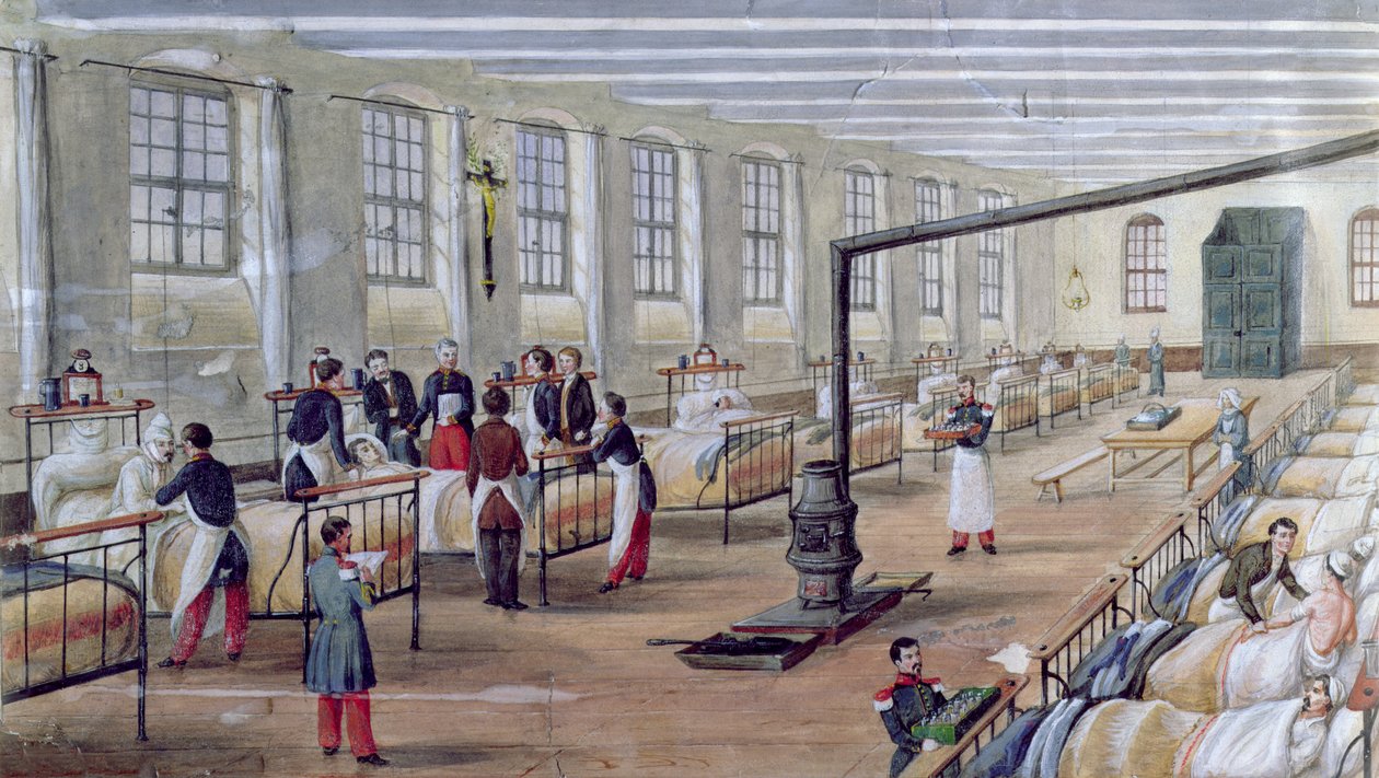 Ospedale Militare di Val-de-Grace a Parigi, 1854 da Louis Amable Crapelet