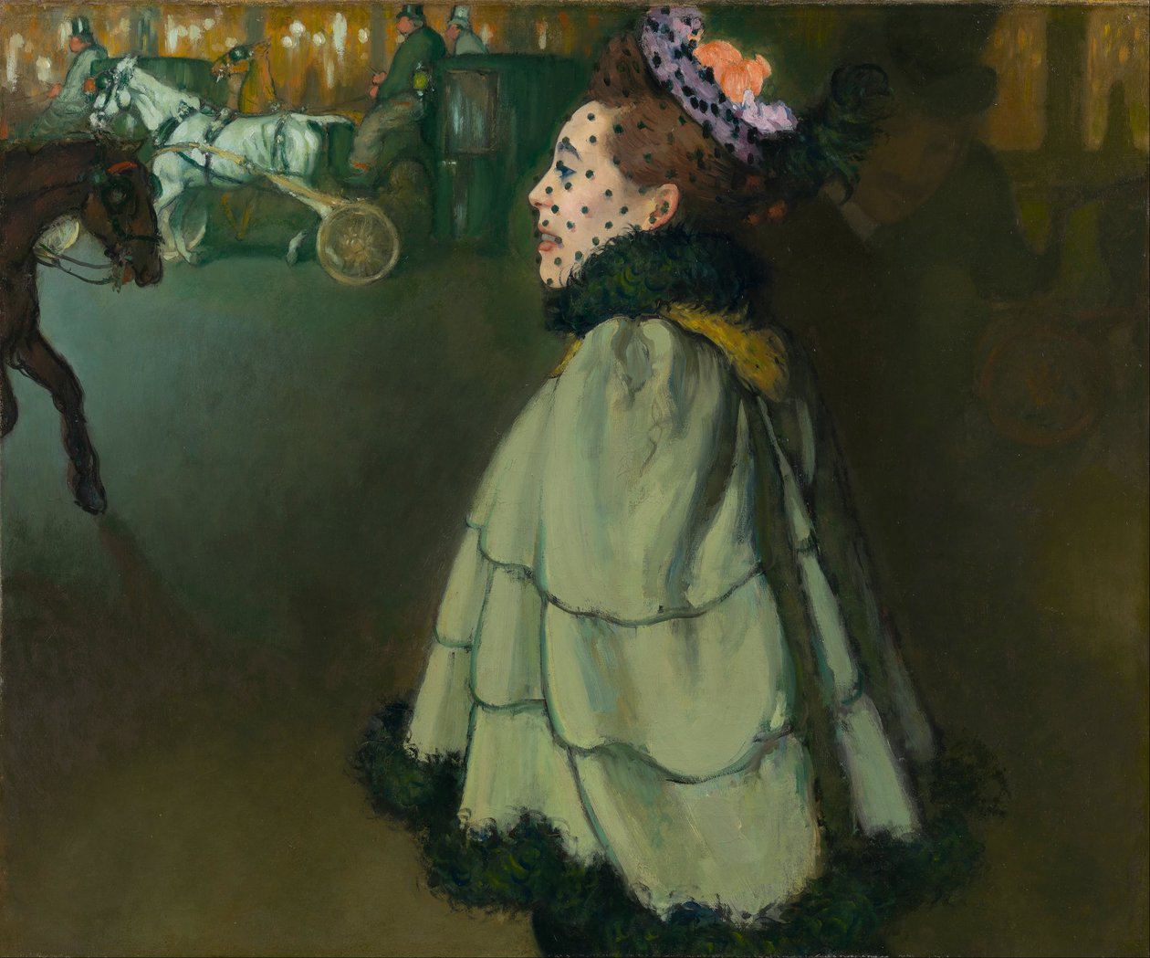 Donna agli Champs-Élysées di notte da Louis Anquetin