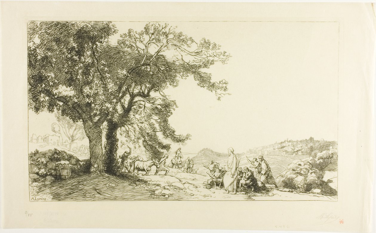 Cristo la mattina della Domenica delle Palme da Louis Auguste Lepère