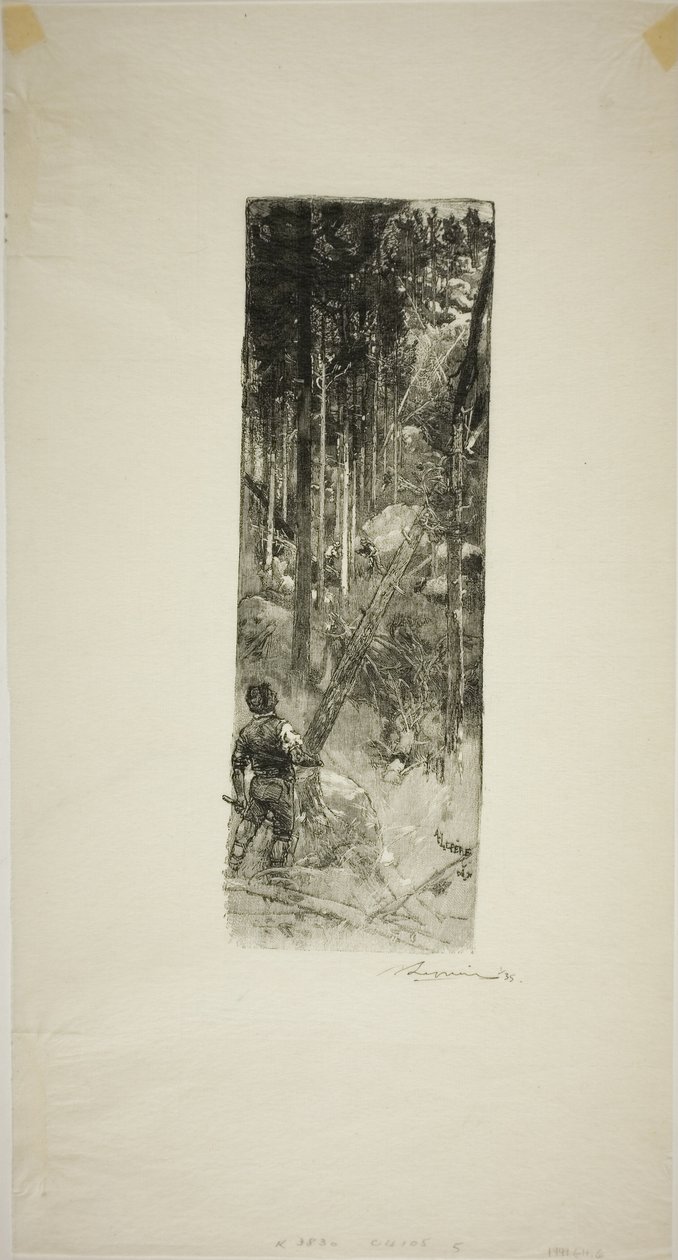 Pini cadenti da Louis Auguste Lepère
