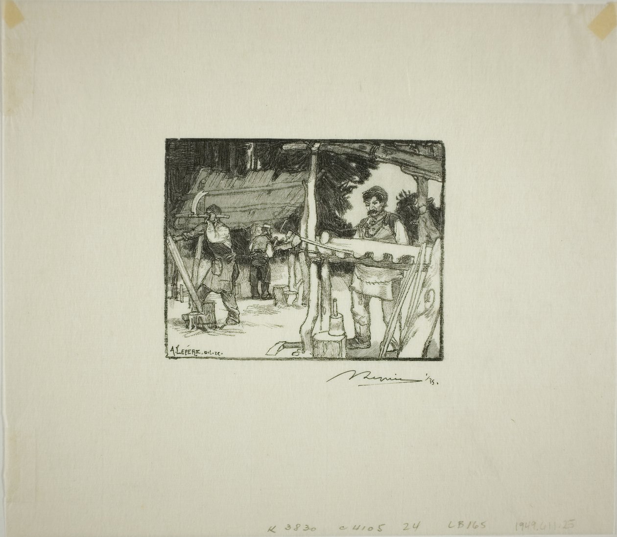 Costruttori di listelli da Louis Auguste Lepère