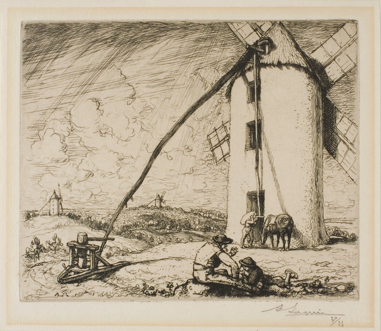 Le Moulin des Chapelles da Louis Auguste Lepère