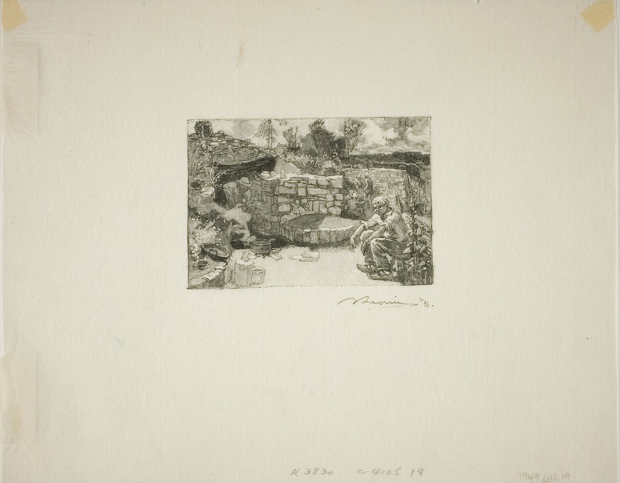 Capanna del cavatore da Louis Auguste Lepère