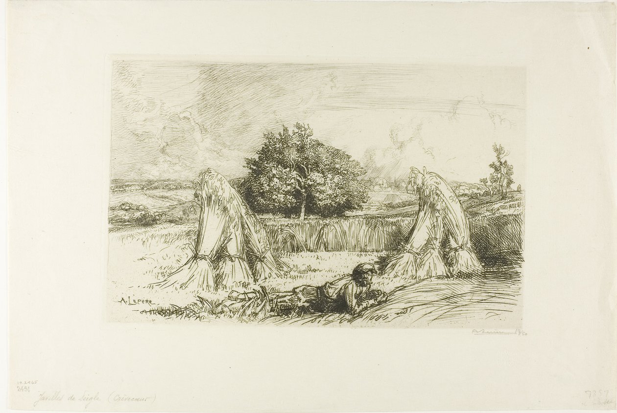 Covoni di segale da Louis Auguste Lepère