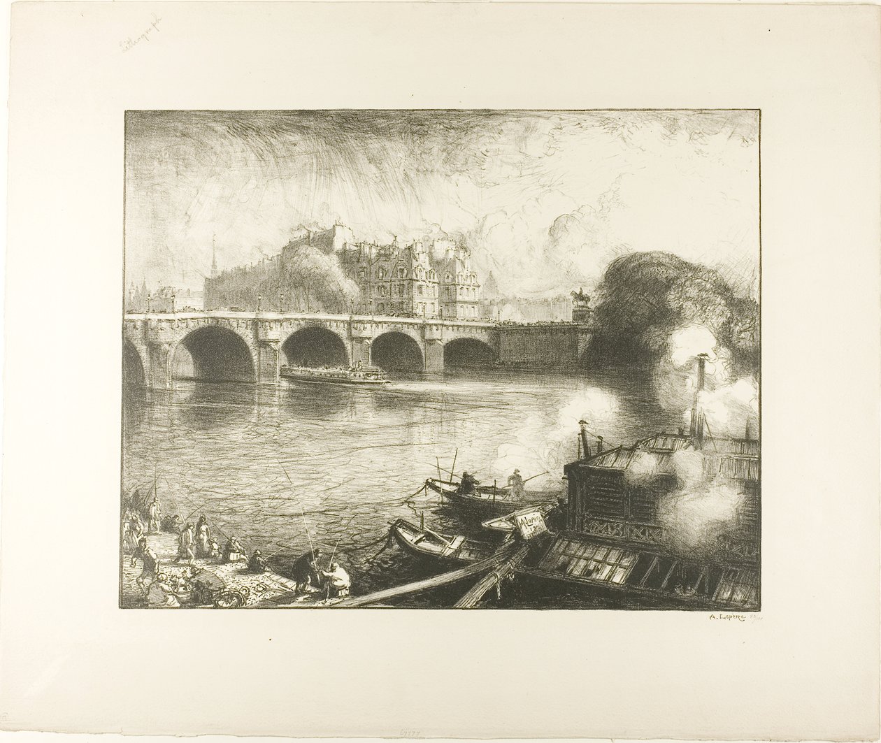 Il Pont Neuf, Parigi da Louis Auguste Lepère