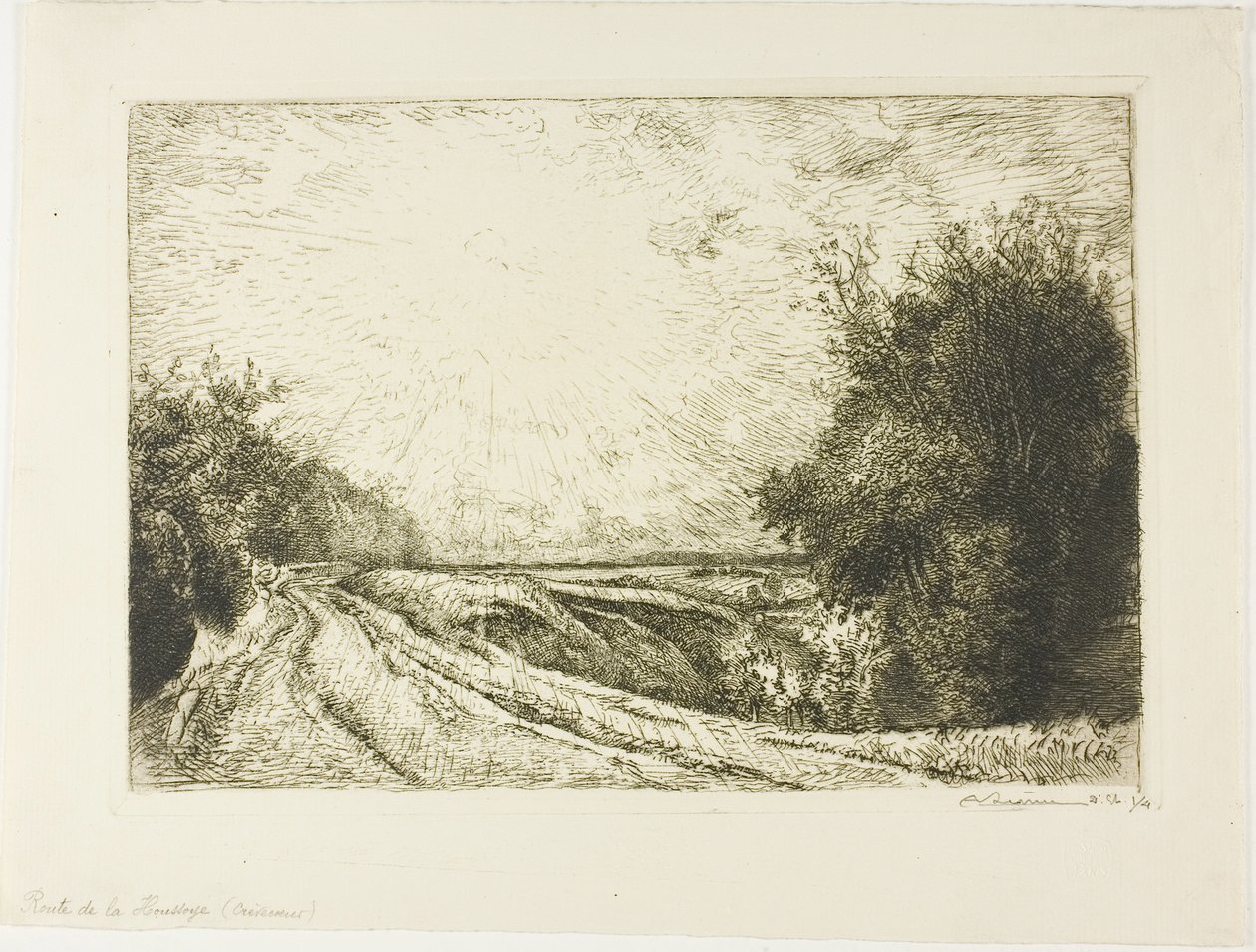 La strada per Houssoye da Louis Auguste Lepère