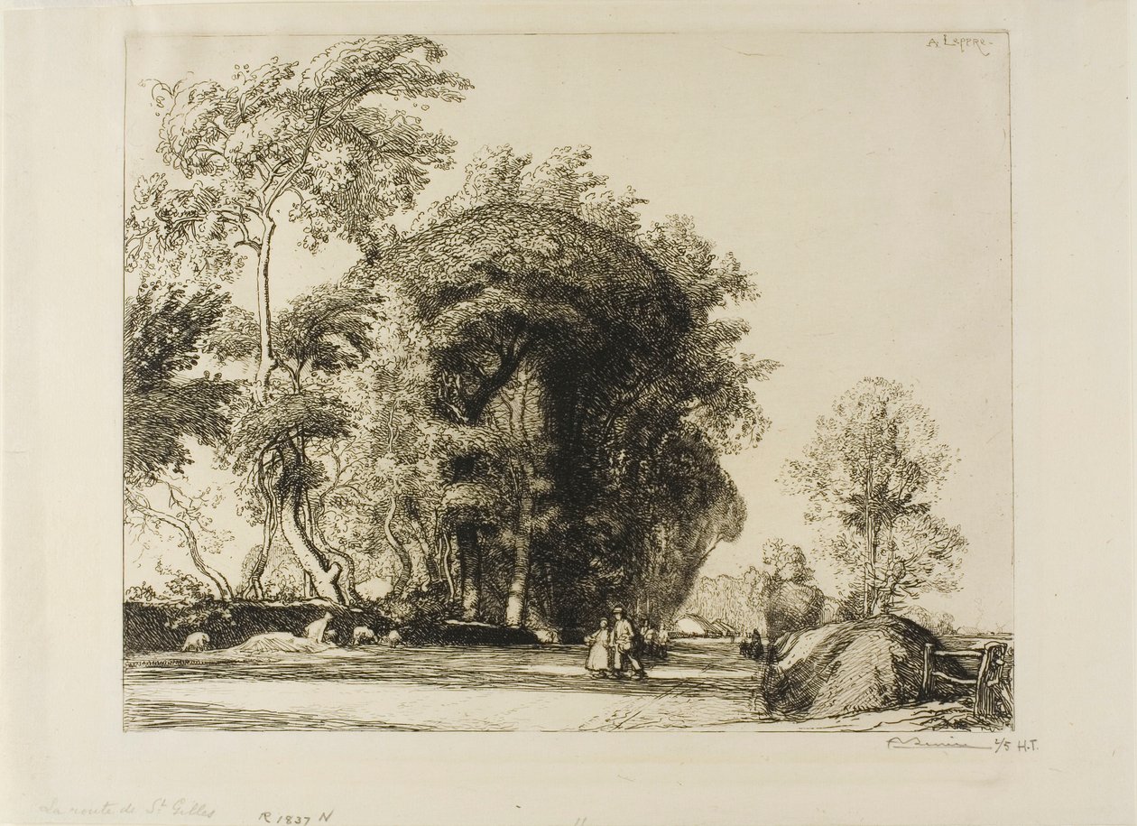 La strada per St. Gilles da Louis Auguste Lepère