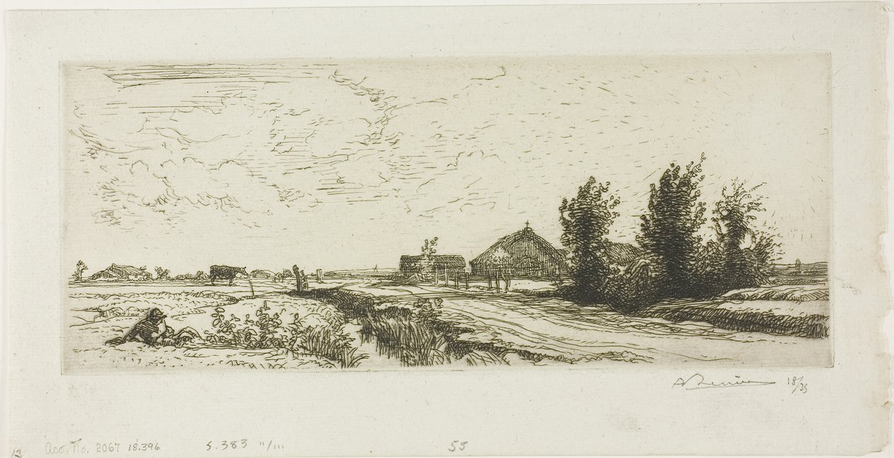 Il piccolo mandriano da Louis Auguste Lepère