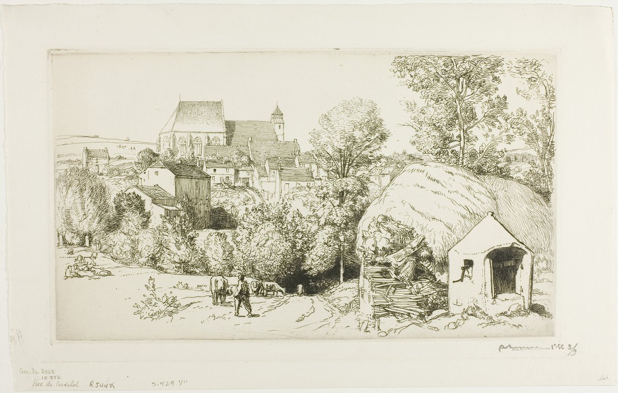 Vista su Verdelot da Louis Auguste Lepère