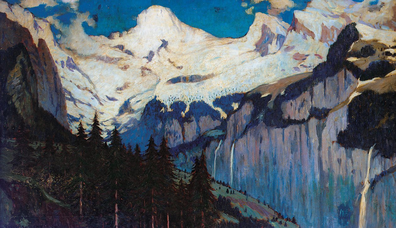 Vista serale da Wengen da Louis Augustus Sargent
