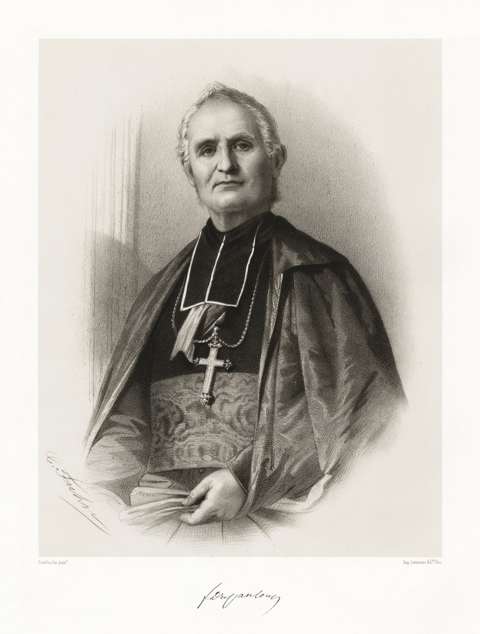 Félix Dupanloup, 1865-66 da Louis Benoit Antoine Tuerlinckx