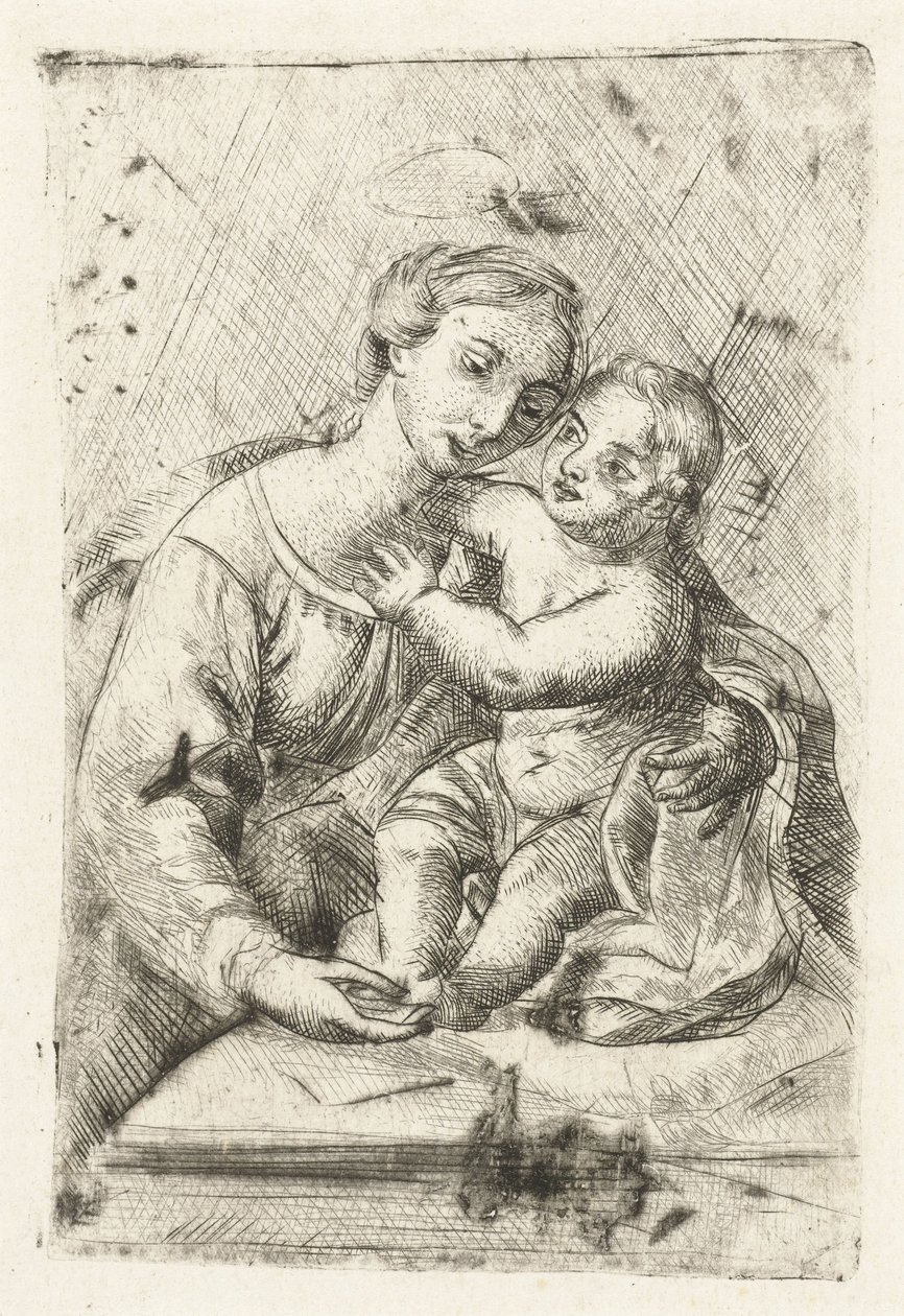 Madonna con bambino da Louis Bernard Coclers