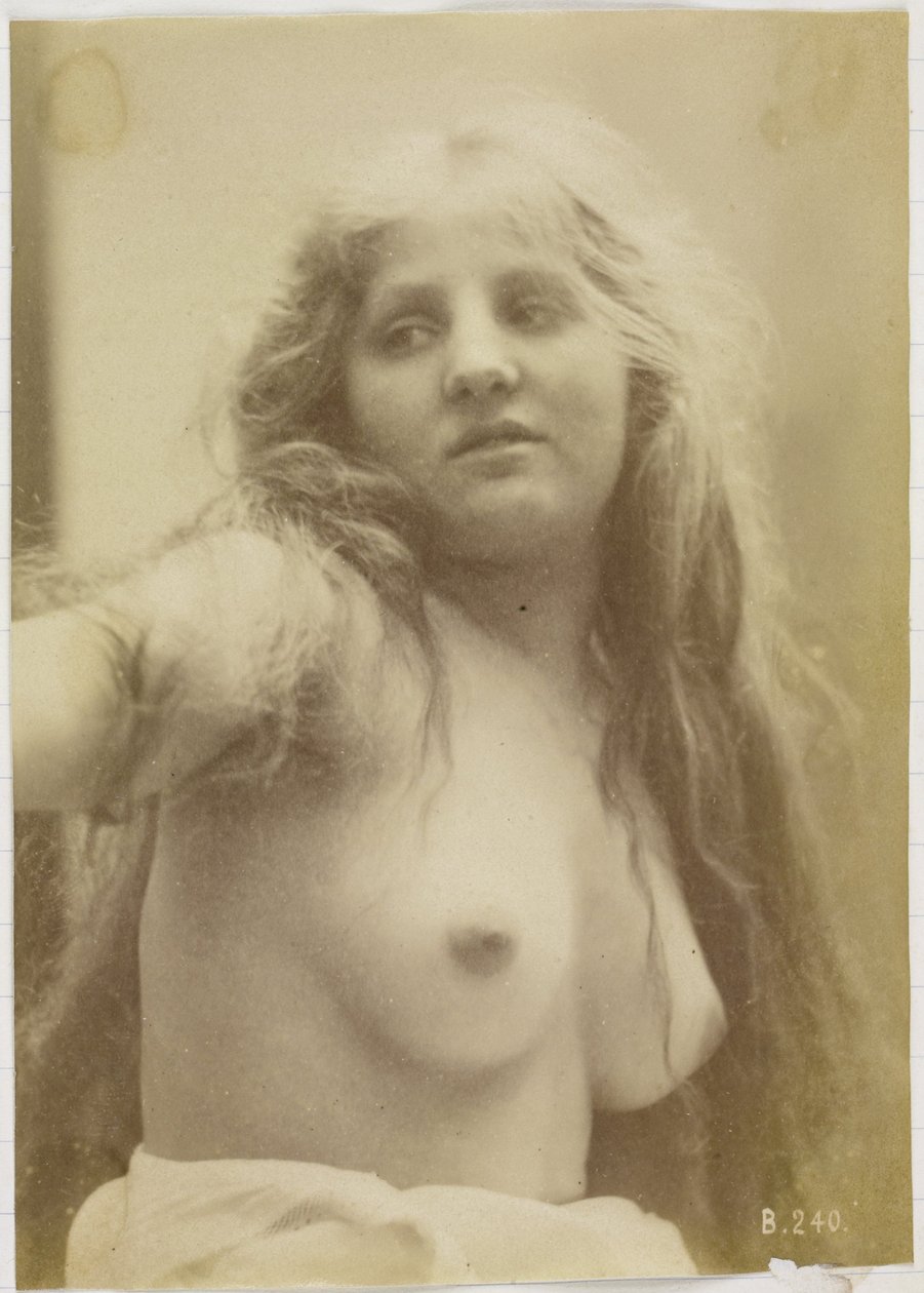 Studio di un modello femminile nudo, busto visto di fronte da Louis Bonnard