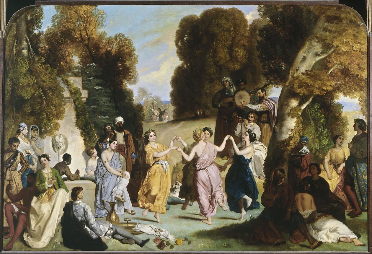 Danza delle Muse, tra il 1846 e il 1851 (olio su tela) da Louis Boulanger