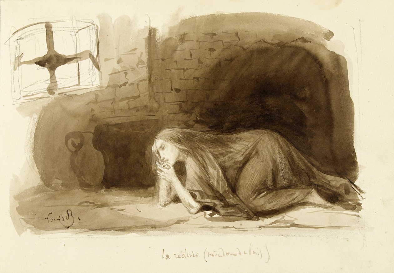 La Recluse. da Louis Boulanger