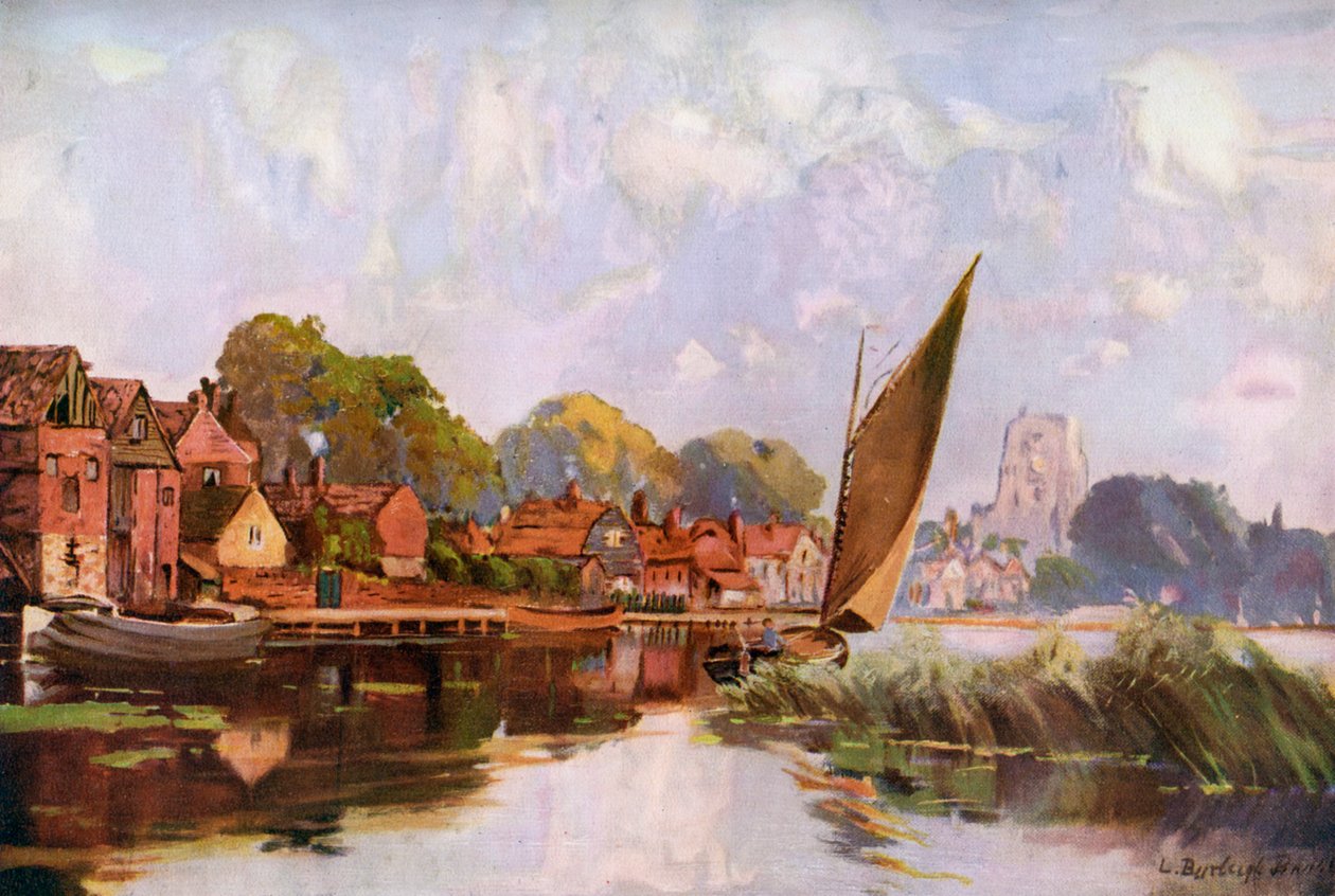 Sul fiume a Beccles, Suffolk, 1924-1926 da Louis Burleigh Bruhl