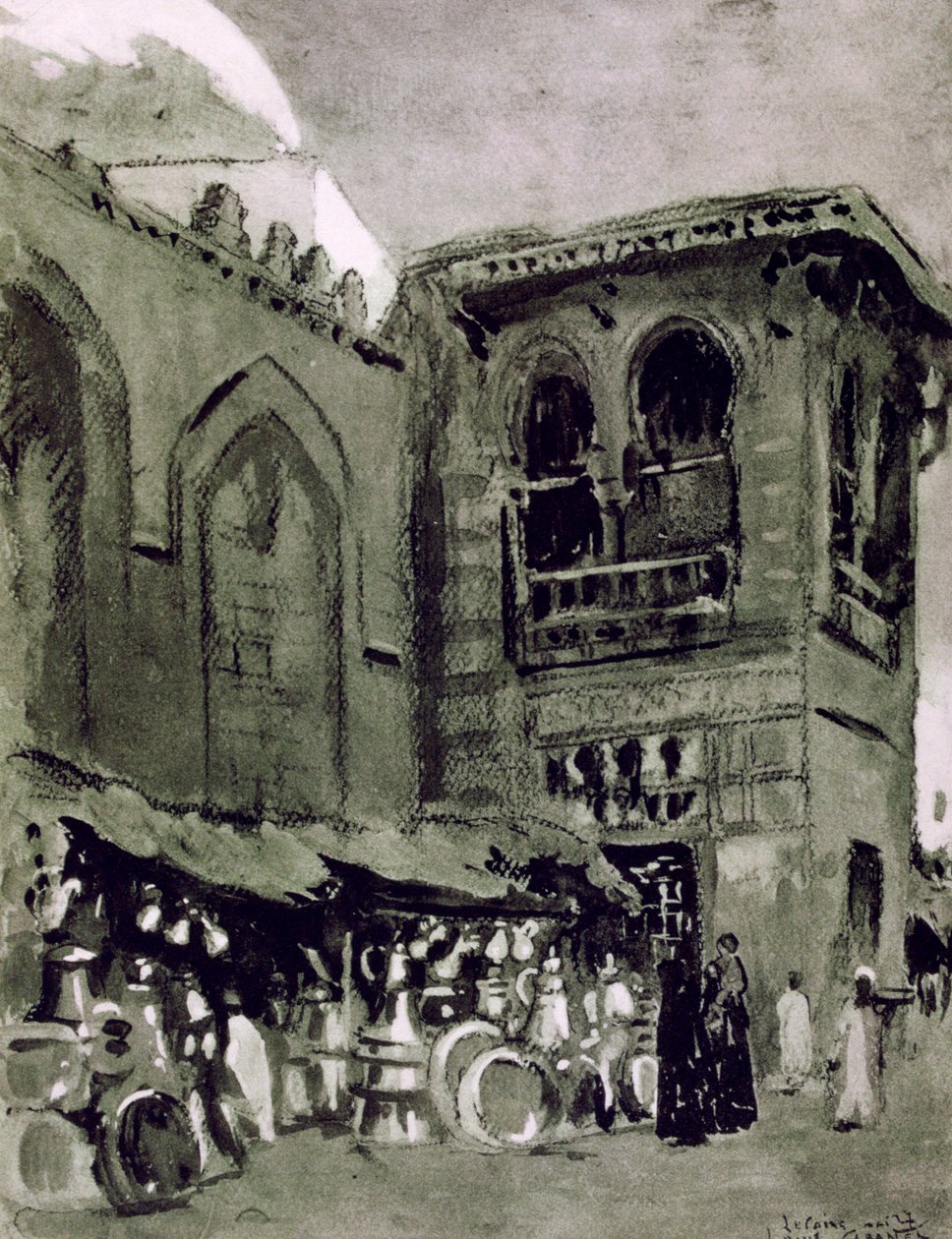 Mercante di Rame, Il Cairo, Egitto, 1928 da Louis Cabanes