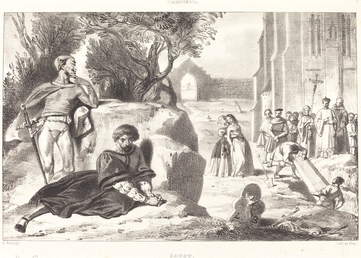 Scene dal Faust da Louis Candide Boulanger