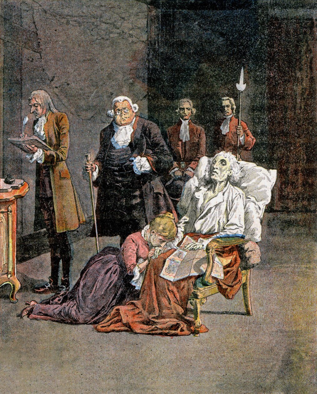 Morte di Dupleix da Louis Charles Bombled