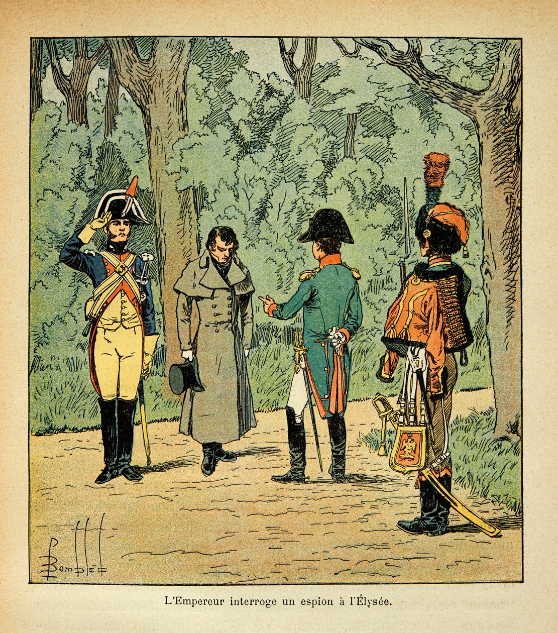 Illustrazione di Bombled Louis dal libro "Il Memoriale di Sant