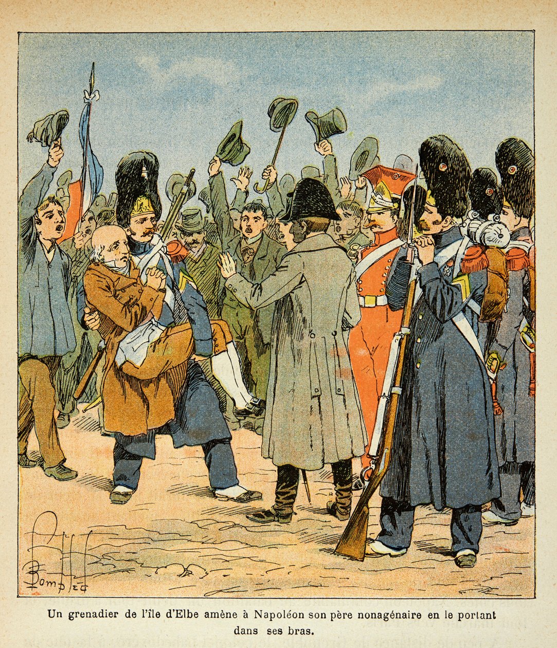 Illustrazione di Louis Bombled dal libro Il memoriale di Sant