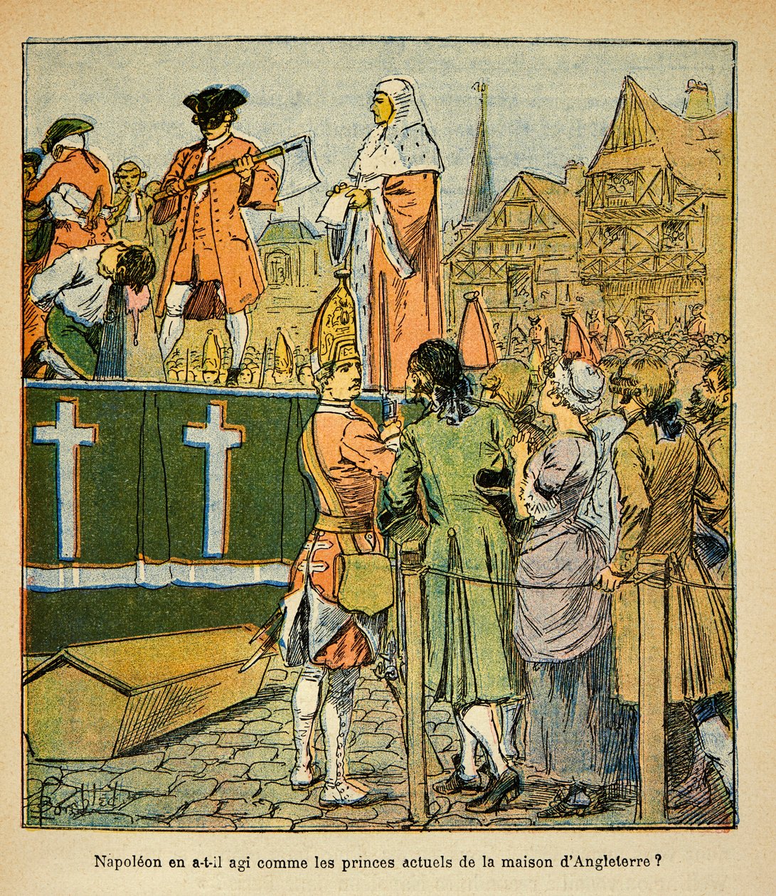 Esecuzione pubblica in Inghilterra nel XVIII secolo, Collezione Privata da Louis Charles Bombled