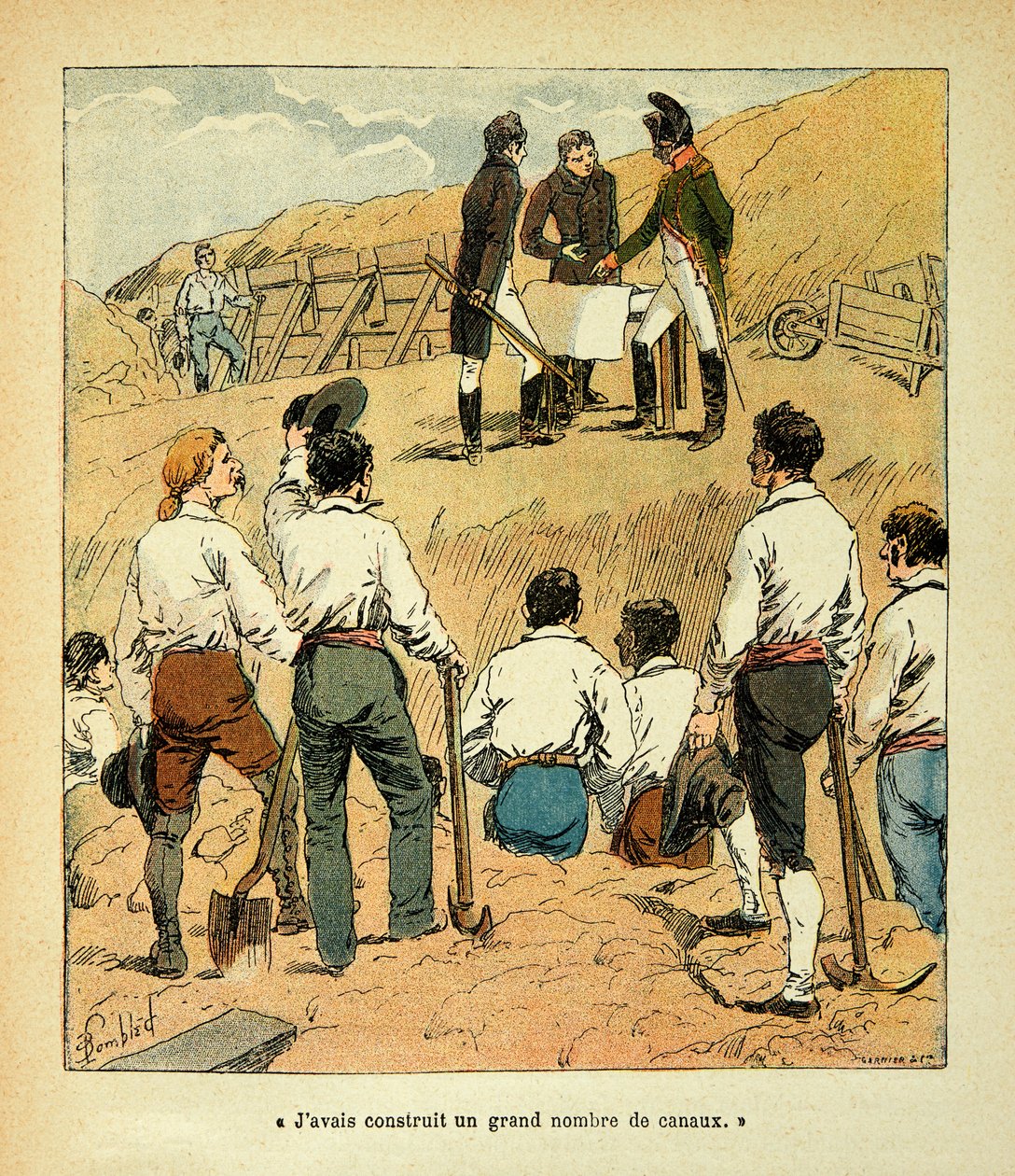 Napoleone dirige grandi opere in Francia durante il suo regno, Collezione Parziale da Louis Charles Bombled