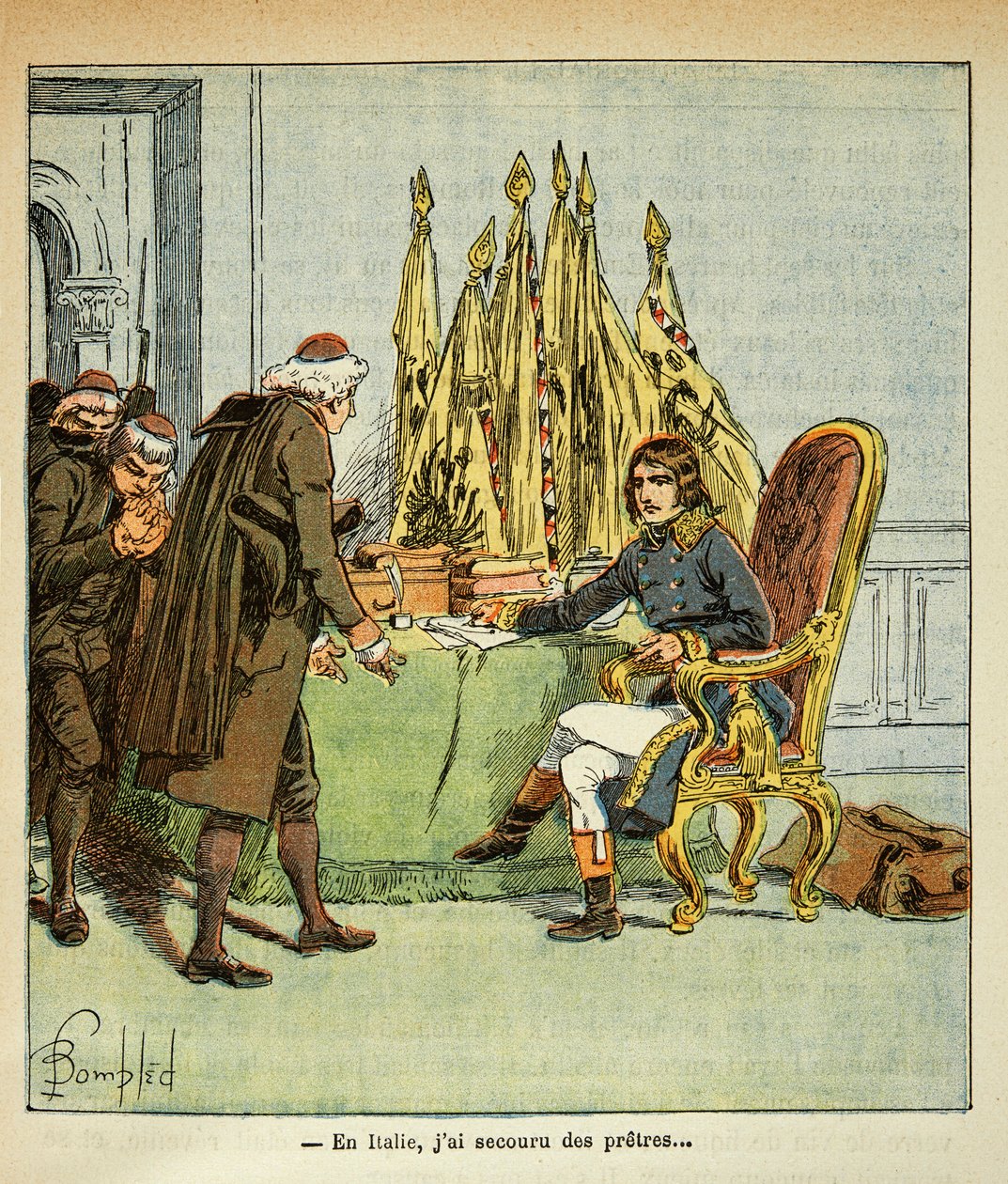 Illustrazione di Louis Bombled dal libro Il memoriale di Sant