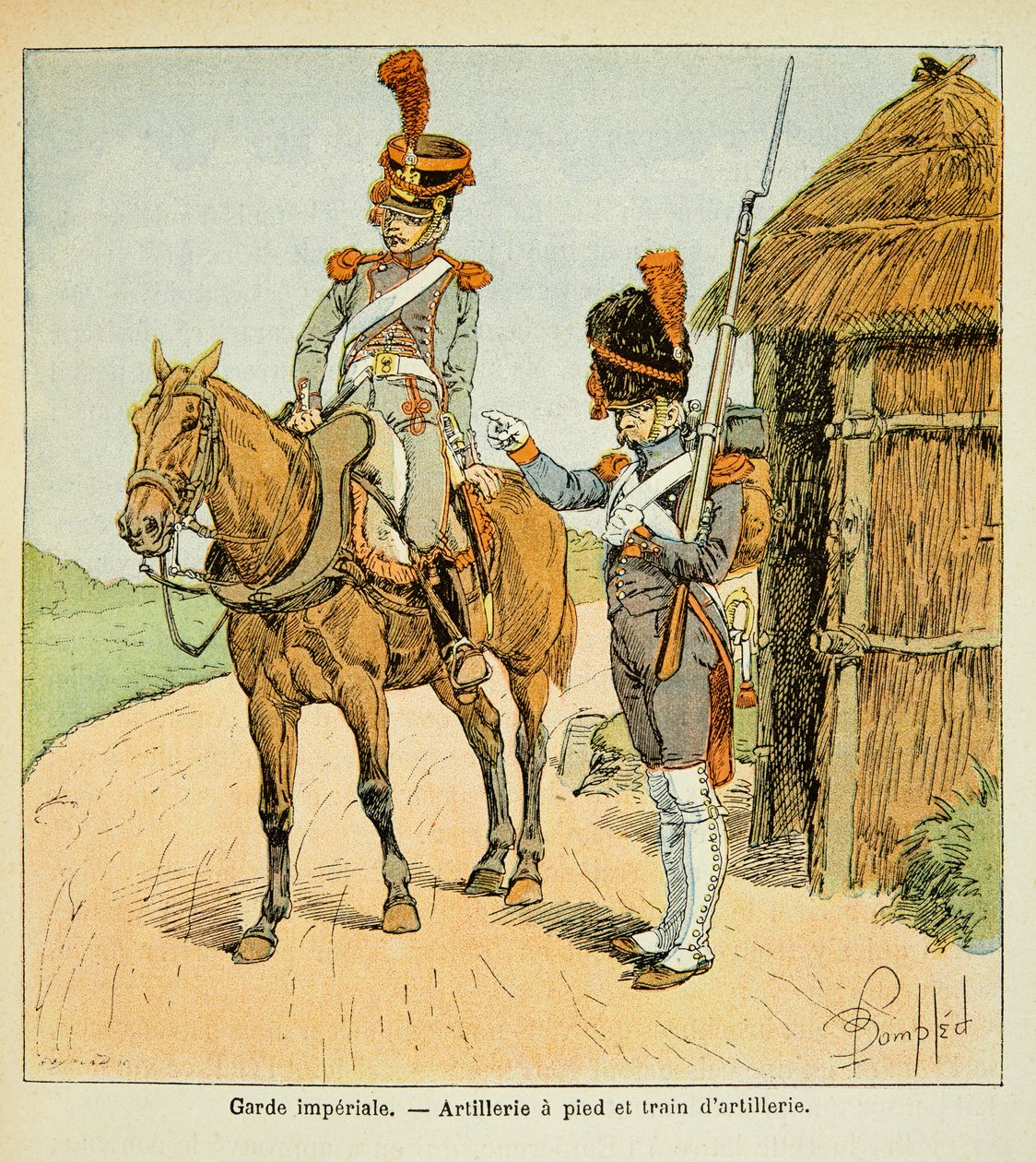 Illustrazione di Bombled Louis dal libro "Il Memoriale di Sant