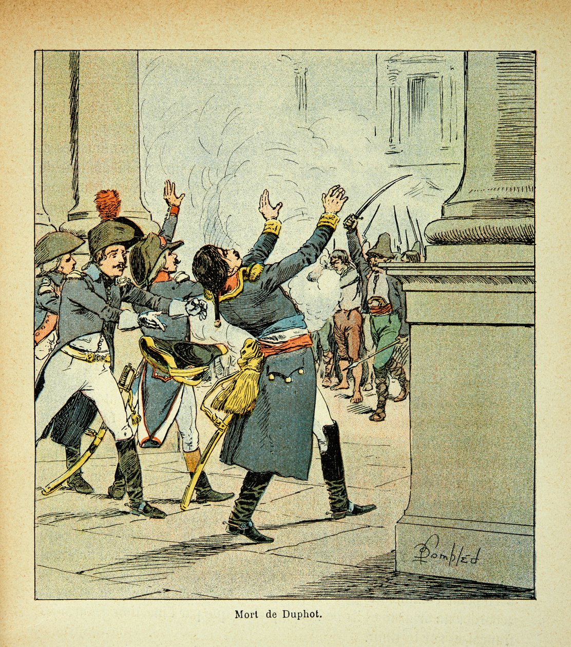 Assassinio del Generale Leonard Duphot a Roma nel 1797, Collezione Privata da Louis Charles Bombled