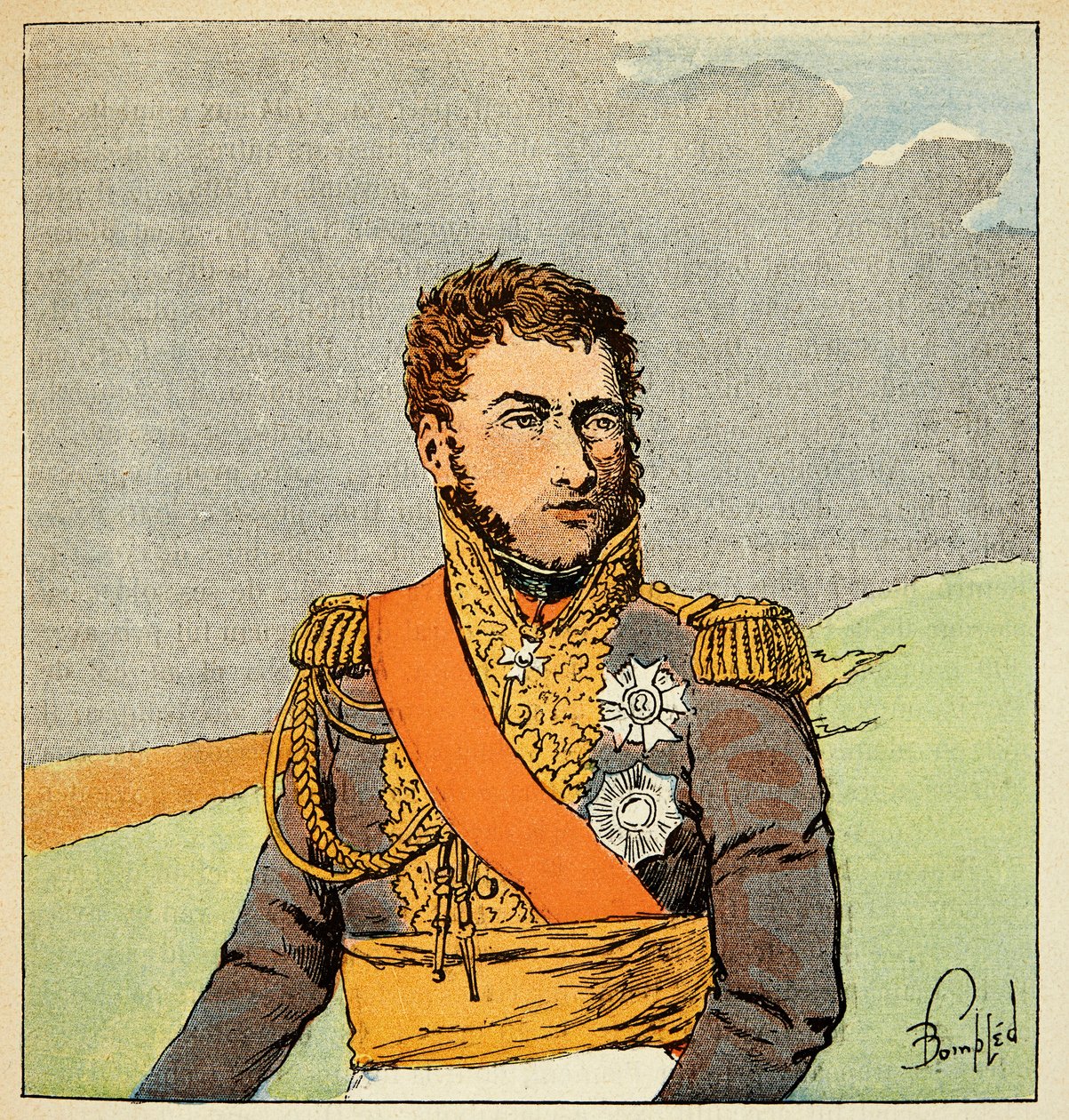 Illustrazione di Louis Bombled (1862-1927) dal libro "Il Memoriale di Sant