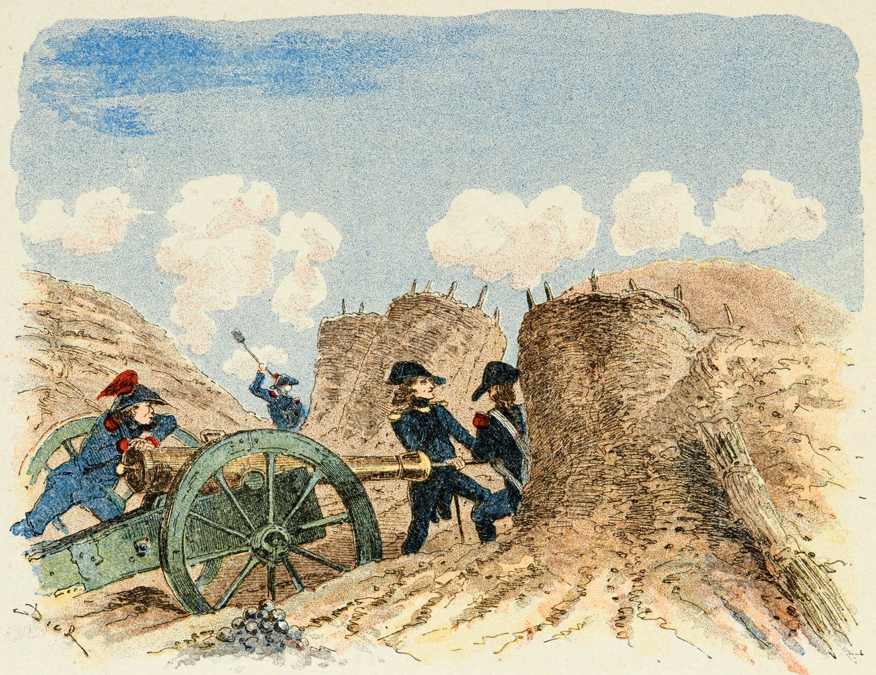 Illustrazione tratta dal libro Gli eroi del secolo, racconti aneddotici di Dick de Lonlay e illustrati da Louis Bombled (1862-1927) da Louis Charles Bombled