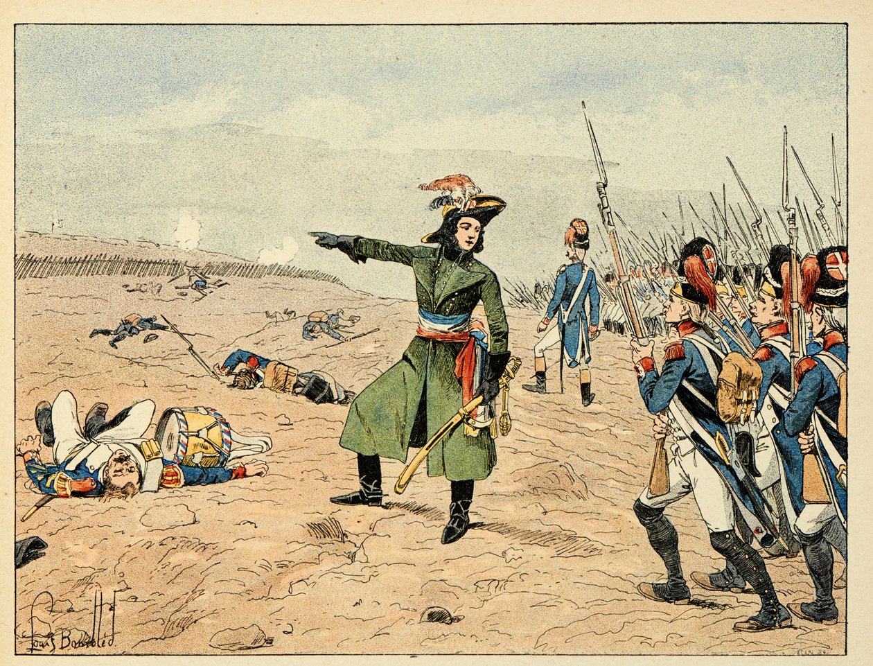 Illustrazione tratta dal libro "Gli Eroi del Secolo", racconti aneddotici di Dick de Lonlay e illustrata da Louis Bombled (1862-1927) da Louis Charles Bombled