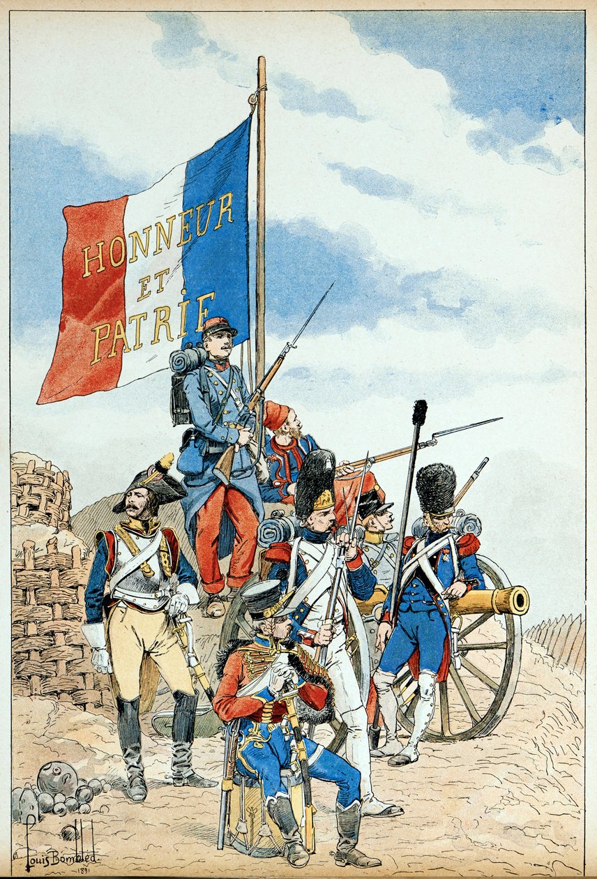 Illustrazione tratta dal libro “Gli eroi del secolo”, racconti aneddotici di Dick de Lonlay e illustrati da Louis Bombled (1862-1927) da Louis Charles Bombled