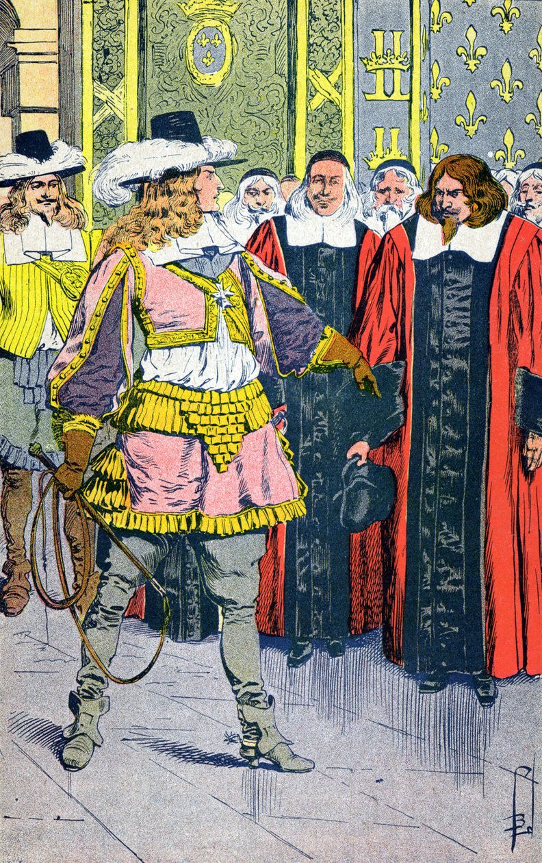 Luigi XIV e i Parlamentari da Louis Charles Bombled