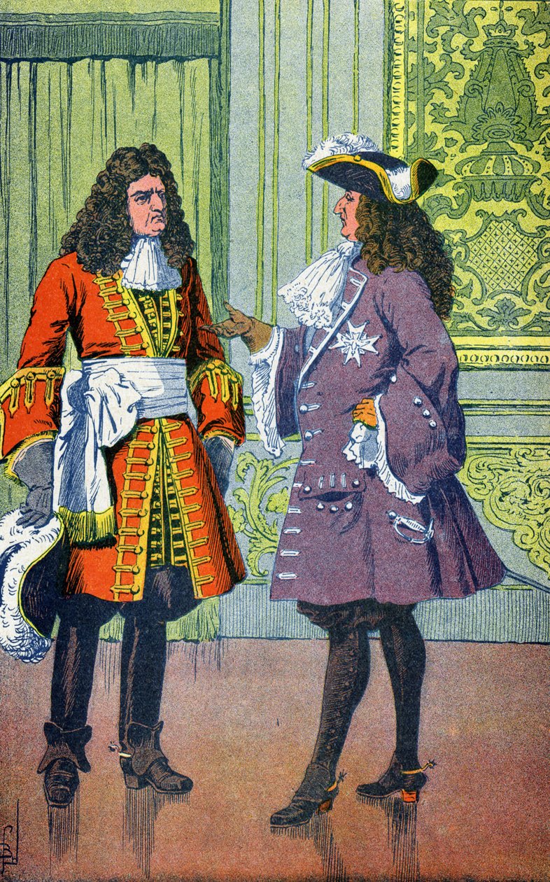 Luigi XIV e il Maresciallo de Villars da Louis Charles Bombled