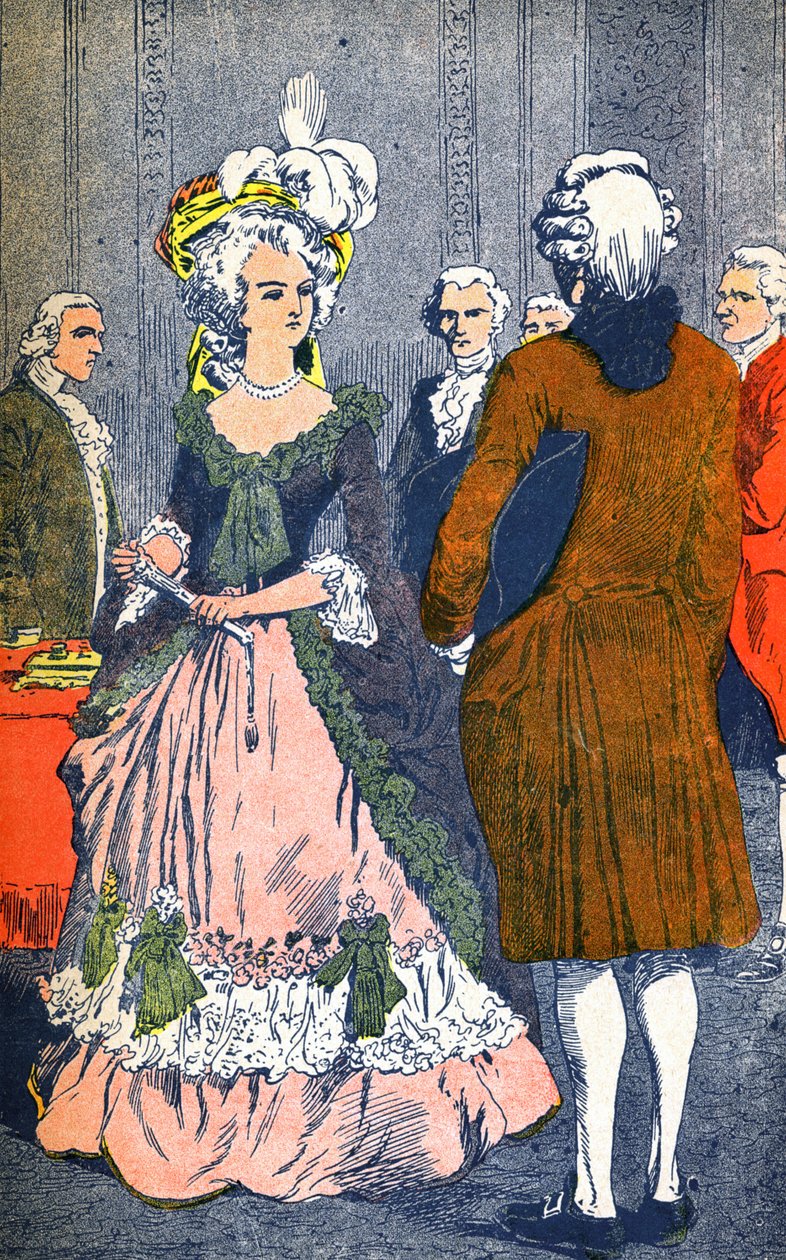 Maria Antonietta e Augeard da Louis Charles Bombled