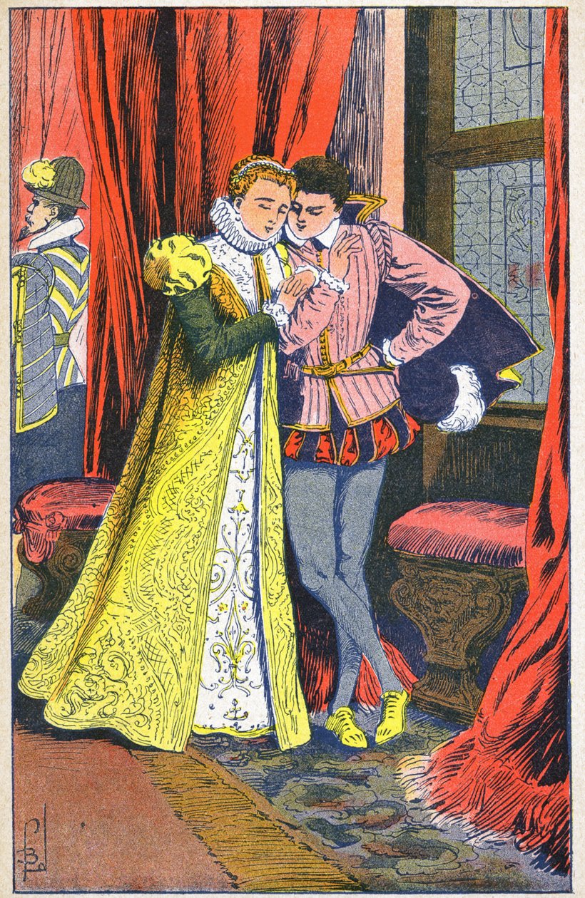 Maria Stuarda e Francesco II di Francia da Louis Charles Bombled