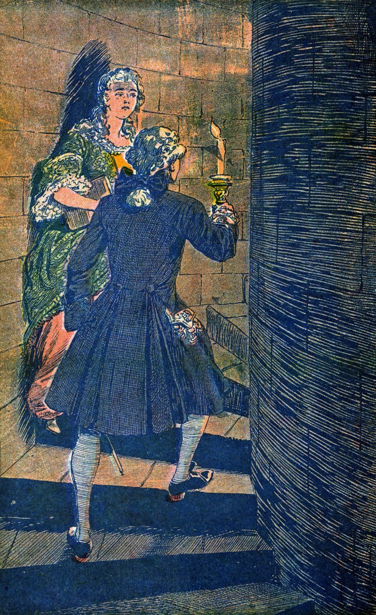 Mme de Toulouse e Luigi XV da Louis Charles Bombled