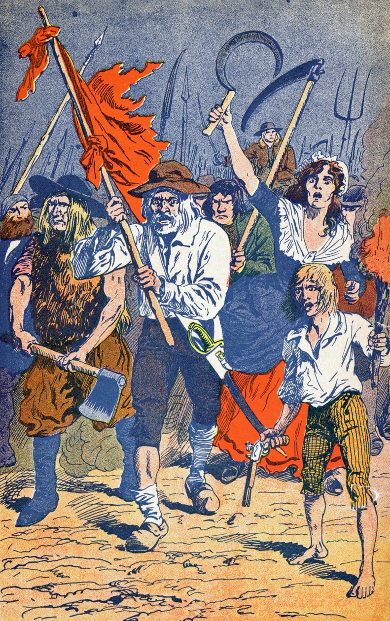 Rivolta contadina prima della Rivoluzione Francese da Louis Charles Bombled