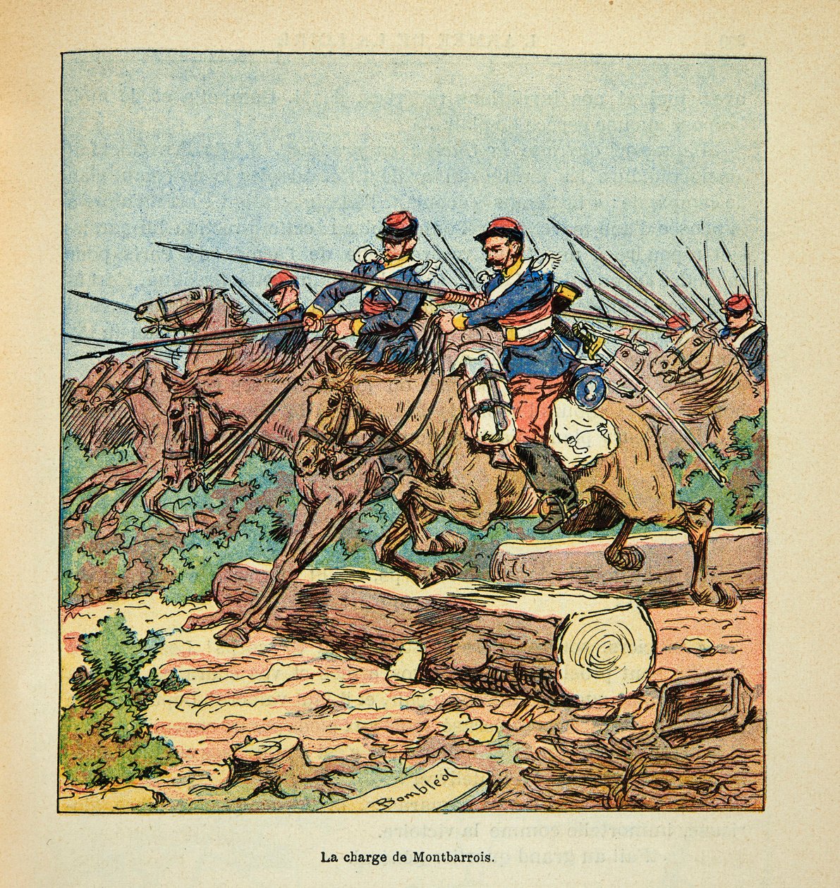Battaglia di Ladon il 22 novembre da Louis Charles Bombled