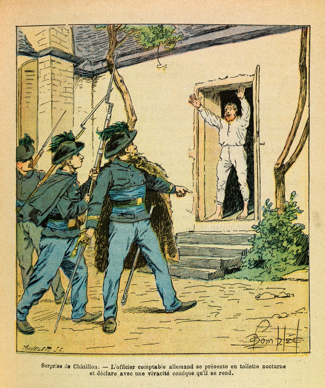 Novembre 1870, a Chatillon sur Seine, il capitano Michard cattura l