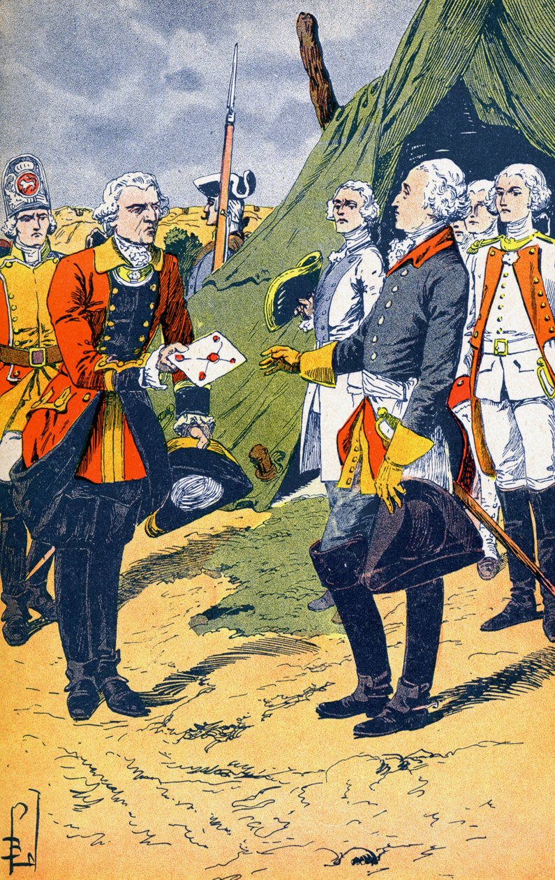 Washington riceve la resa di Yorktown da Louis Charles Bombled