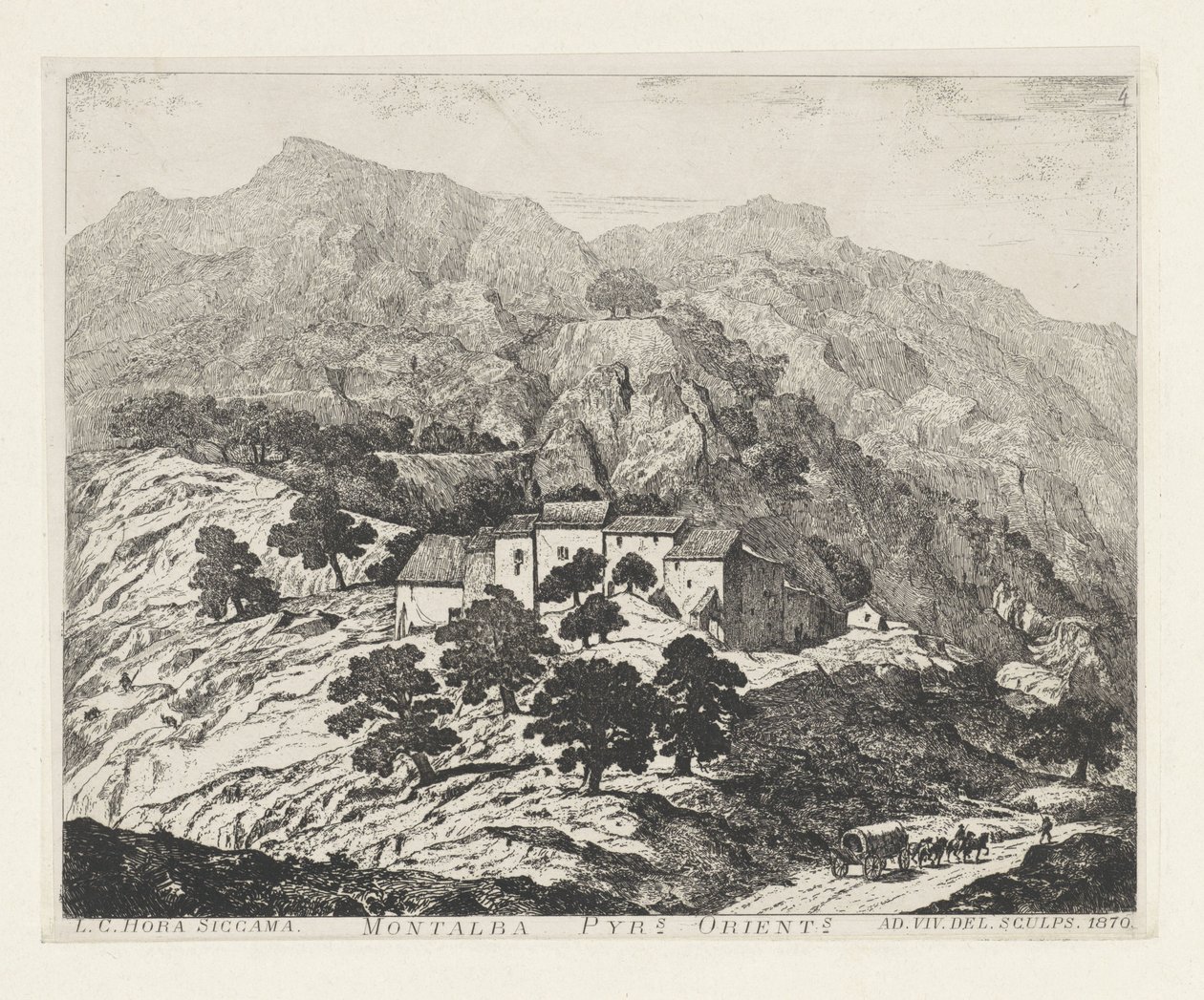 Montalba-le-Château (Francia) da Louis Charles Hora Siccama