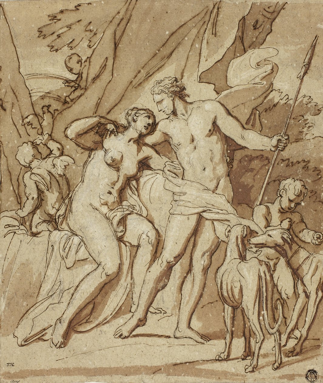 Venere e Adone da Louis Cheron